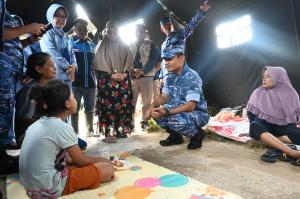 Danlanud Rsn Dirikan Posko Darurat untuk Korban Banjir di Rumbai